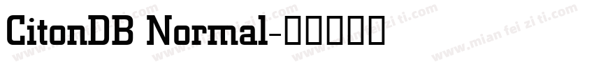 CitonDB Normal字体转换